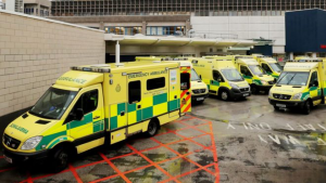 ambulance at hospital